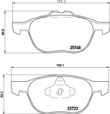 Brake Pad Set, disc brake 8DB 355 020-411