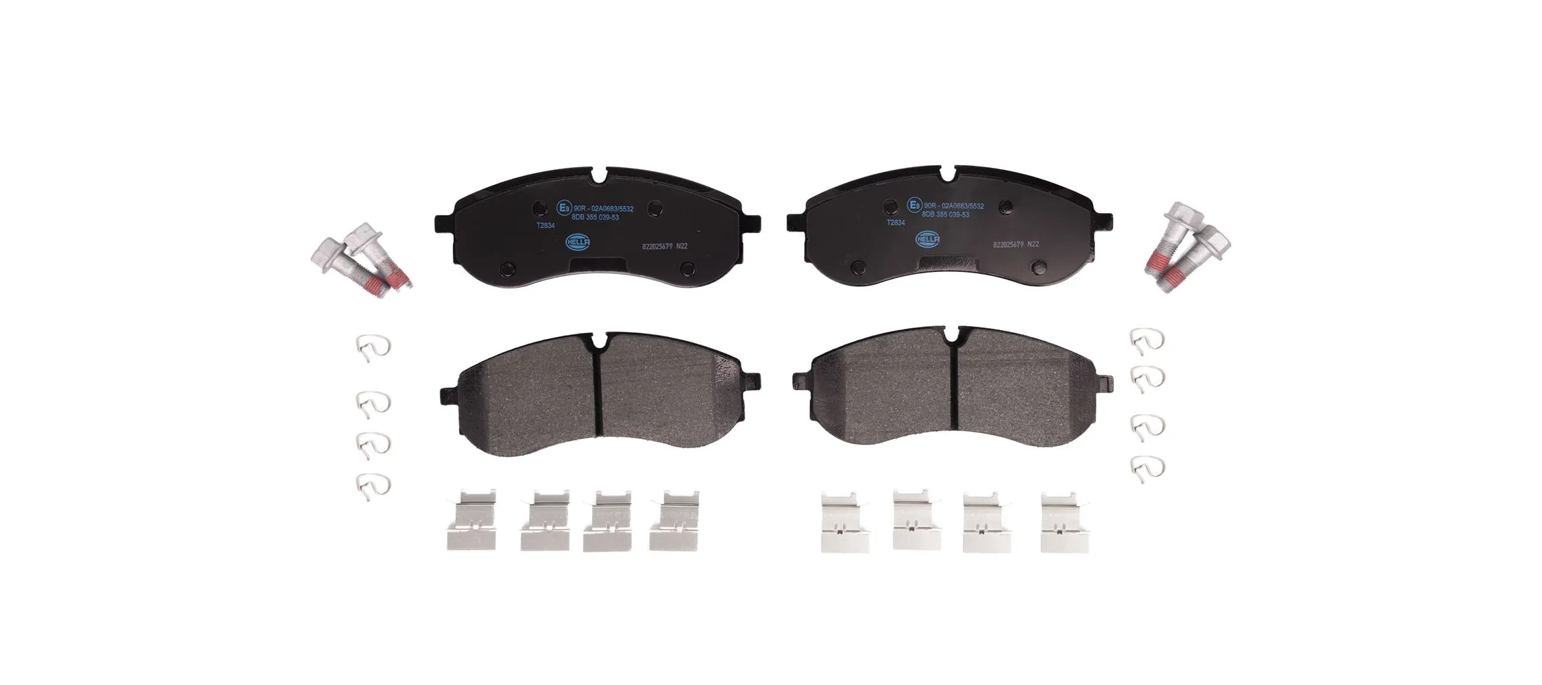 Brake Pad Set, disc brake 8DB 355 039-531