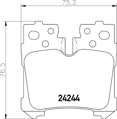 Brake Pad Set, disc brake 8DB 355 006-651