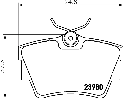 Brake Pad Set, disc brake 8DB 355 010-761