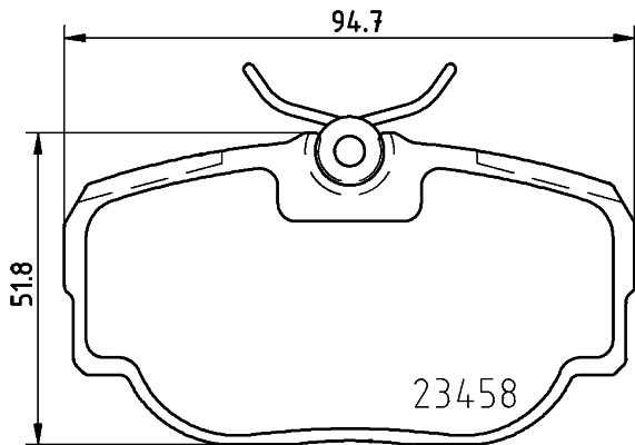 Brake Pad Set, disc brake 8DB 355 009-541