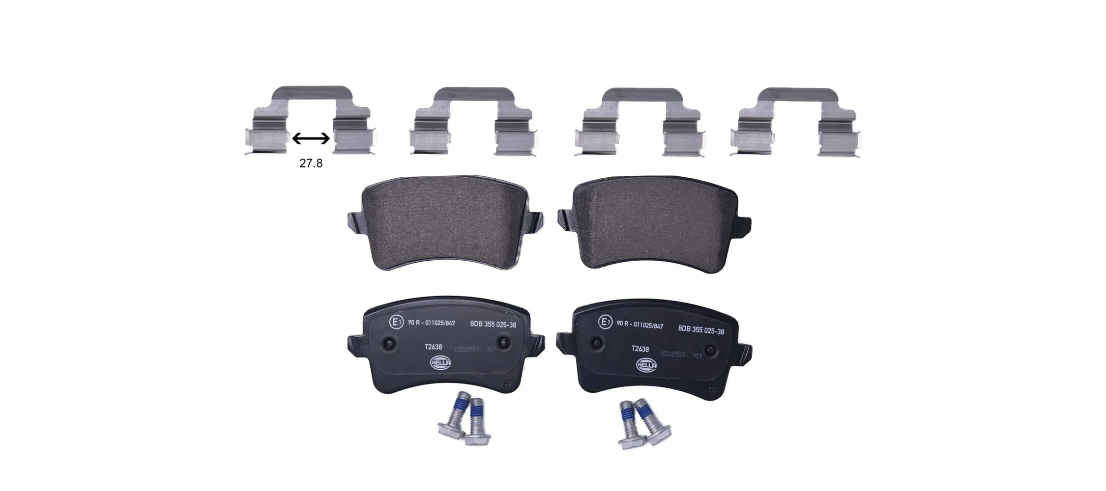 Brake Pad Set, disc brake 8DB 355 025-381
