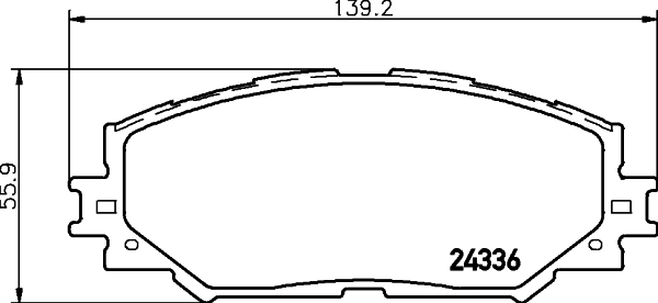 Brake Pad Set, disc brake 8DB 355 006-861
