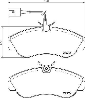 HELLA 8DB 355 018-791 Brake Pad Set, disc brake