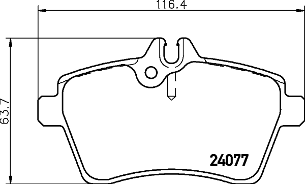 Brake Pad Set, disc brake 8DB 355 011-371