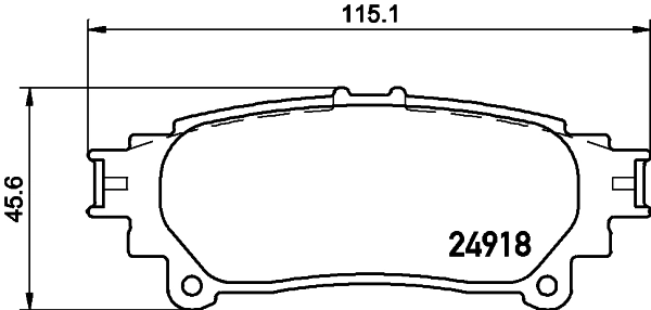 Brake Pad Set, disc brake 8DB 355 015-371