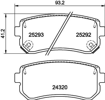 Brake Pad Set, disc brake 8DB 355 016-221