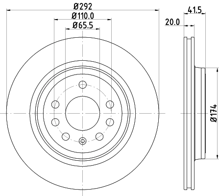 Brake Disc PRO 8DD 355 109-191