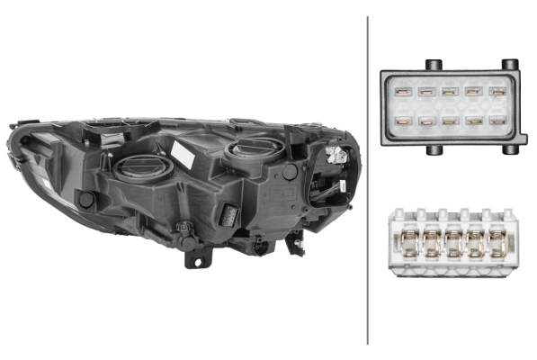 HELLA 1EG 354 869-021 Headlight
