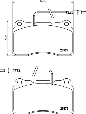 Brake Pad Set, disc brake 8DB 355 018-671