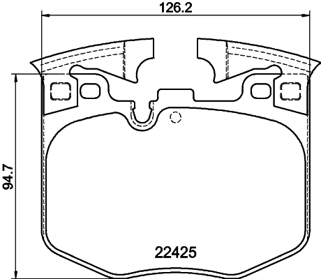 Brake Pad Set, disc brake 8DB 355 025-951