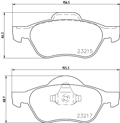 Brake Pad Set, disc brake 8DB 355 009-091