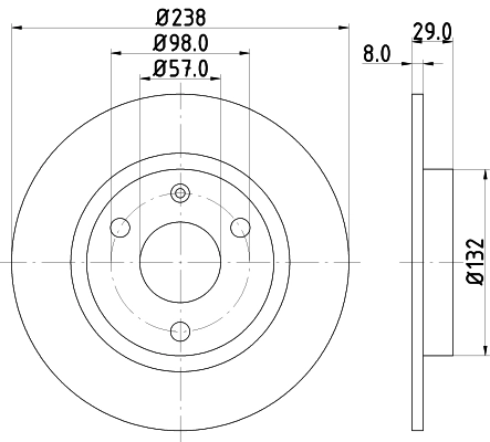 Brake Disc 8DD 355 101-451