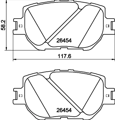Brake Pad Set, disc brake 8DB 355 041-221