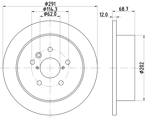 Brake Disc PRO 8DD 355 112-421