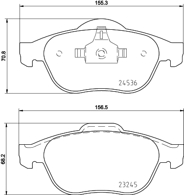 Brake Pad Set, disc brake 8DB 355 013-241