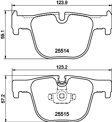 Brake Pad Set, disc brake 8DB 355 019-781