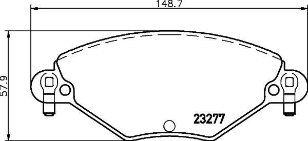 Brake Pad Set, disc brake 8DB 355 019-411