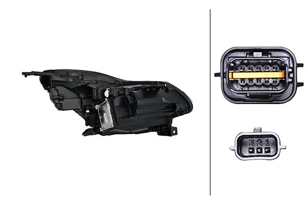 HELLA 1EX 013 930-611 Headlight
