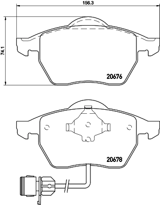 Brake Pad Set, disc brake 8DB 355 007-461