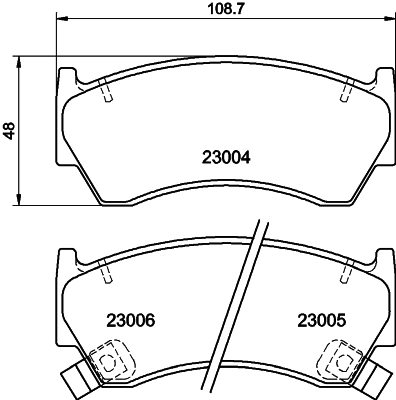 Brake Pad Set, disc brake 8DB 355 016-661