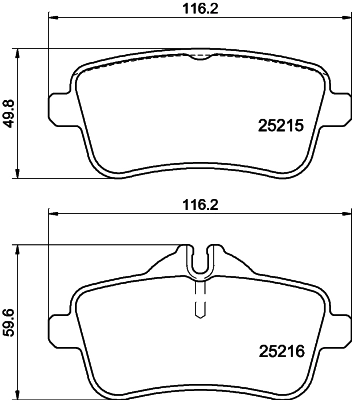 Brake Pad Set, disc brake 8DB 355 019-741
