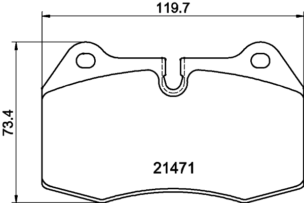HELLA 8DB 355 018-211 Brake Pad Set, disc brake