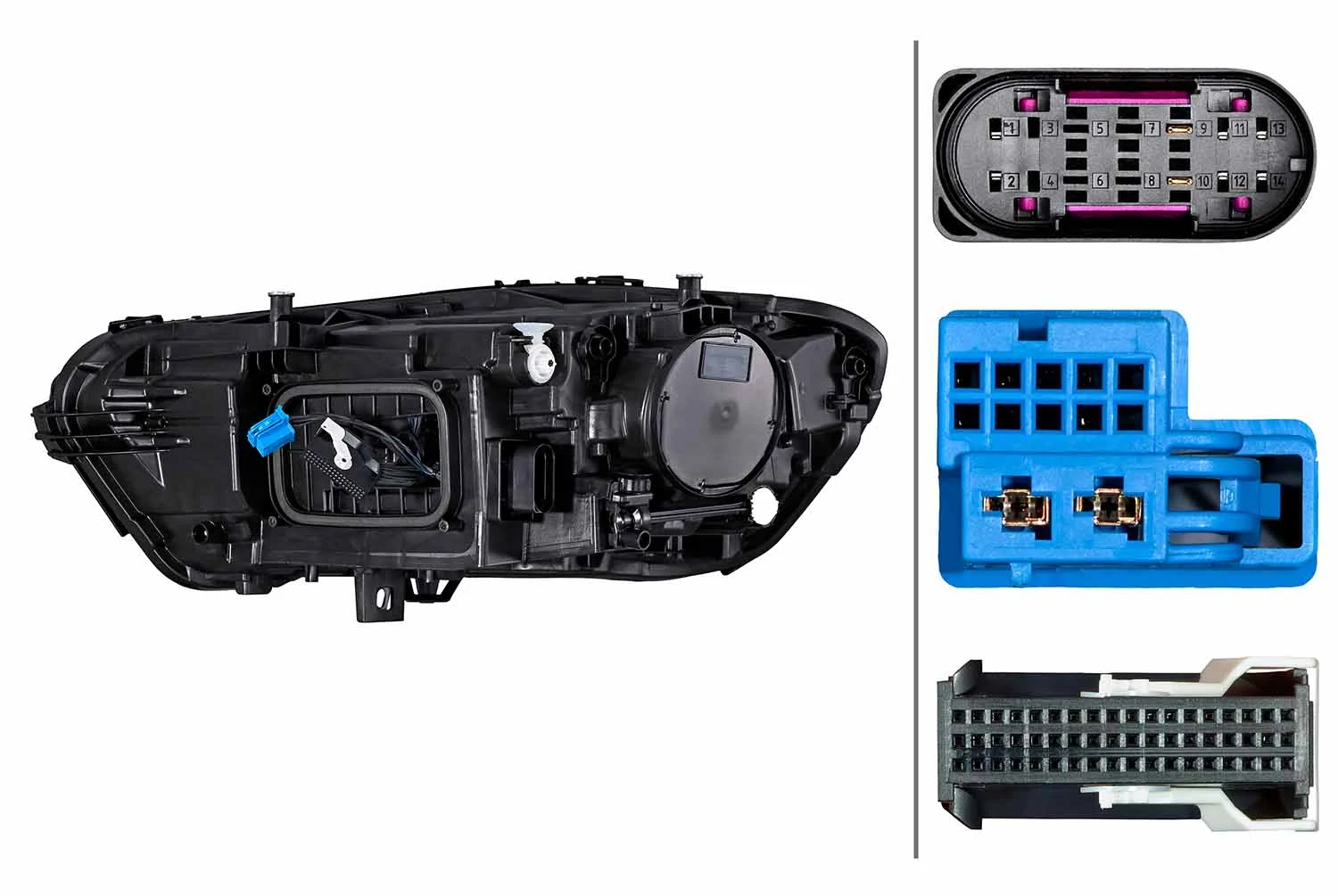 HELLA 1EX 015 086-421 Headlight