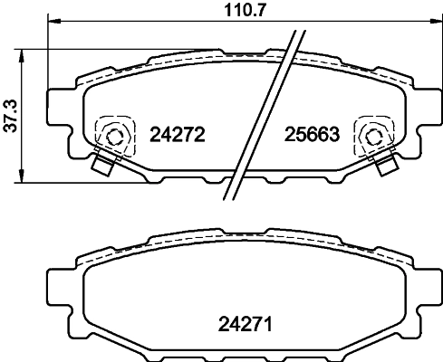 HELLA 8DB 355 040-391 Brake Pad Set, disc brake