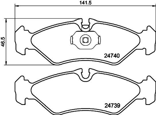 Brake Pad Set, disc brake 8DB 355 014-421