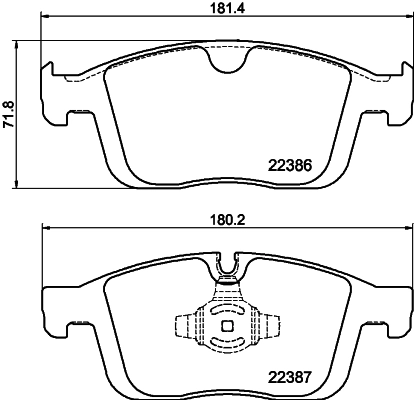 HELLA 8DB 355 025-261 Brake Pad Set, disc brake
