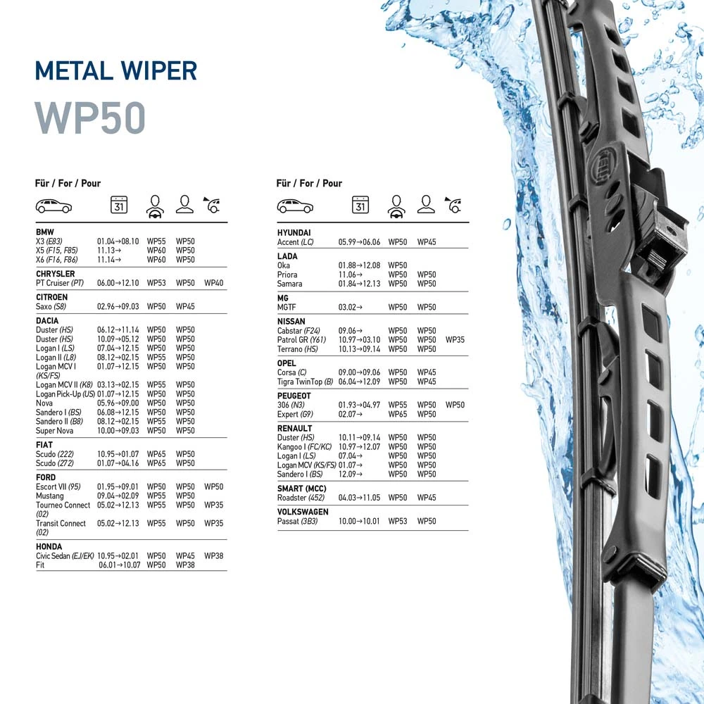 Wiper Blade Metal 9XW 178 878-201