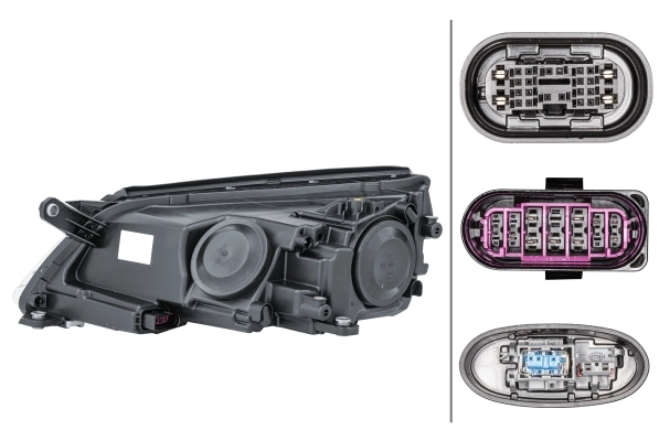 HELLA 1ZS 009 549-221 Headlight