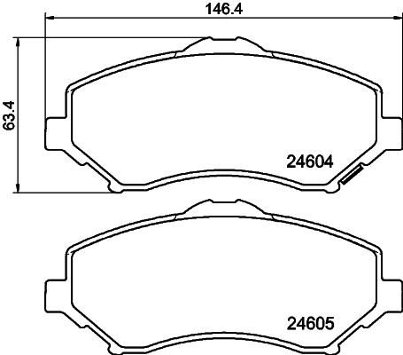 Brake Pad Set, disc brake 8DB 355 014-231