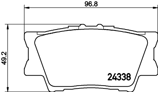 Brake Pad Set, disc brake 8DB 355 006-881