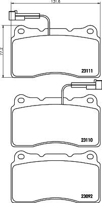 Brake Pad Set, disc brake 8DB 355 018-361