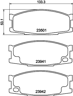 Brake Pad Set, disc brake 8DB 355 010-561
