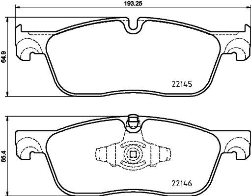 Brake Pad Set, disc brake 8DB 355 025-701