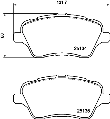 Brake Pad Set, disc brake 8DB 355 020-621