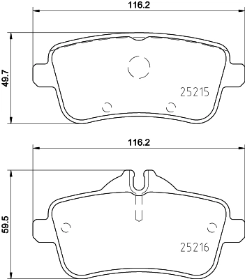 Brake Pad Set, disc brake 8DB 355 020-161