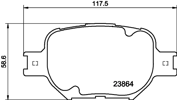 Brake Pad Set, disc brake 8DB 355 010-201