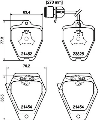 Set bantalan rem, rem cakram 8DB 355 008-781