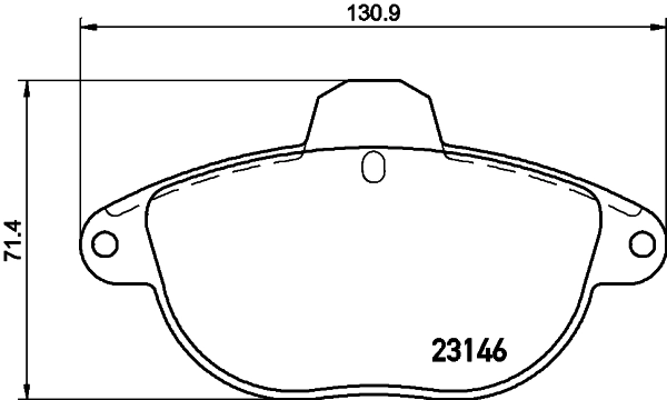 Brake Pad Set, disc brake 8DB 355 019-281