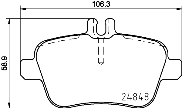 Brake Pad Set, disc brake 8DB 355 019-641