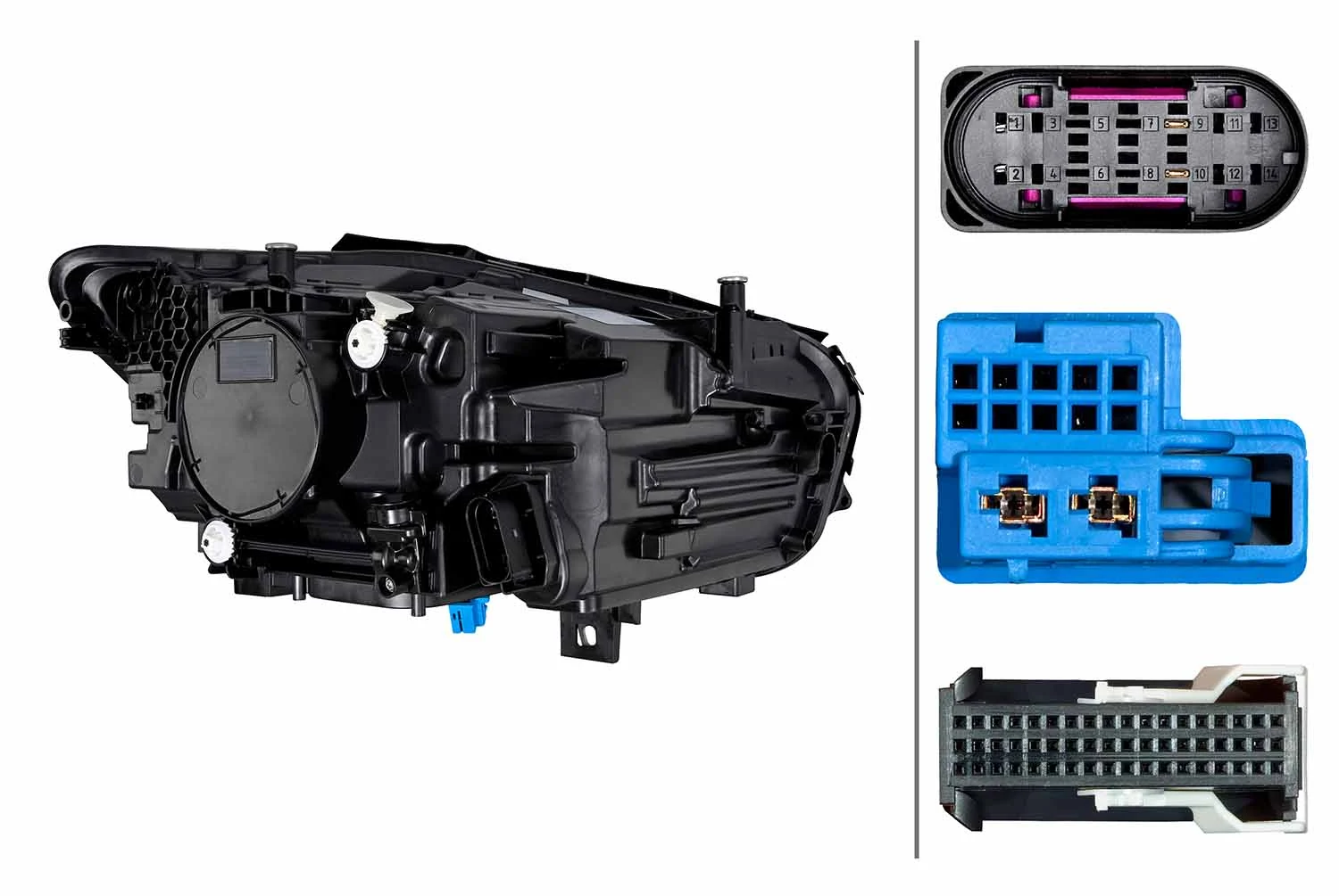HELLA 1EX 015 558-511 Headlight