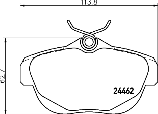 HELLA 8DB 355 012-881 Brake Pad Set, disc brake