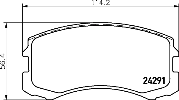 Brake Pad Set, disc brake 8DB 355 013-071