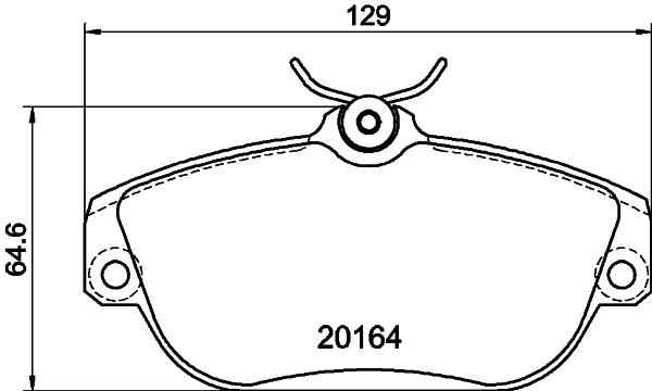 Brake Pad Set, disc brake 8DB 355 018-001