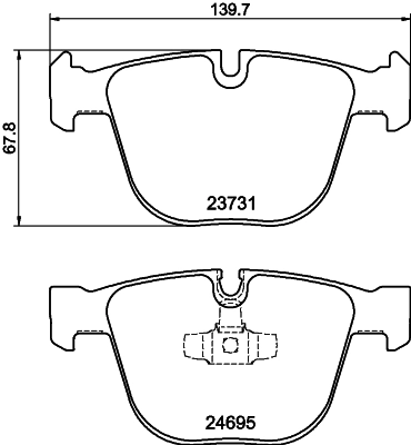 HELLA 8DB 355 014-141 Brake Pad Set, disc brake
