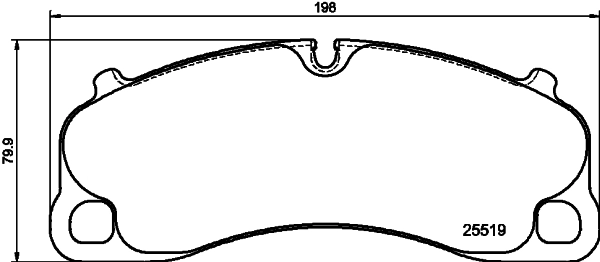 Brake Pad Set, disc brake 8DB 355 039-991